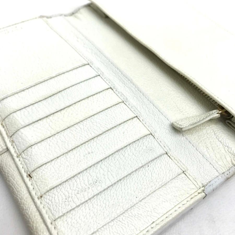 BVLGARI（ブルガリ） Wホック長財布 三つ折り ドッピオトンド 山羊革