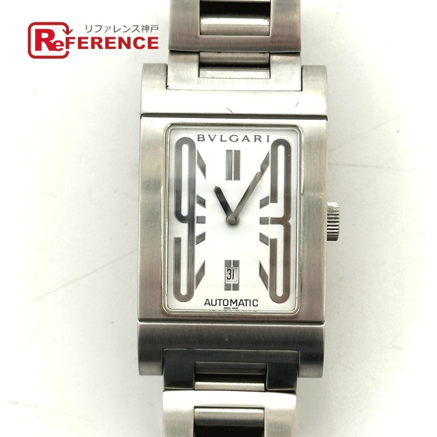BVLGARI ブルガリ RT45S レッタンロゴ クォーツ 腕時計 シルバー メンズ【中古】 | BVLGARI