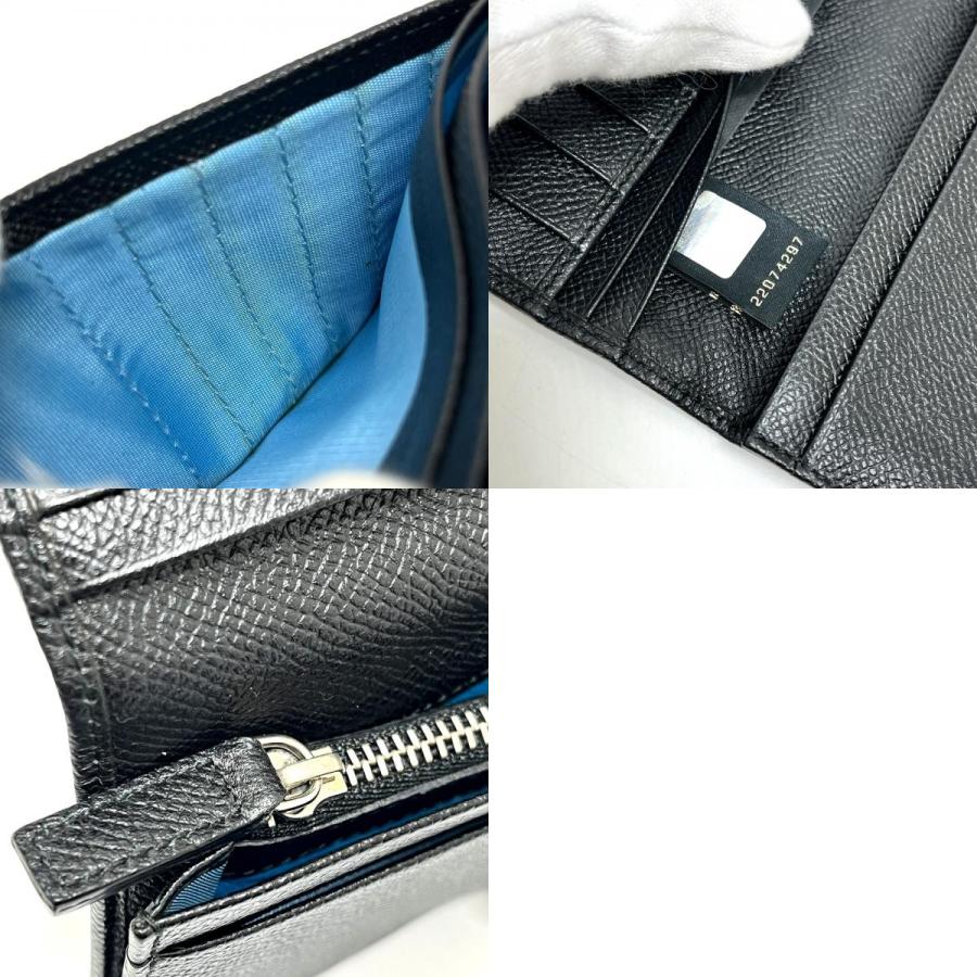 BVLGARI ブルガリ 33745 ブルガリブルガリ ロゴクリップ 2つ折り財布 財布 ウォレット 長財布 ブラック レディース【中古】 | BVLGARI | 09
