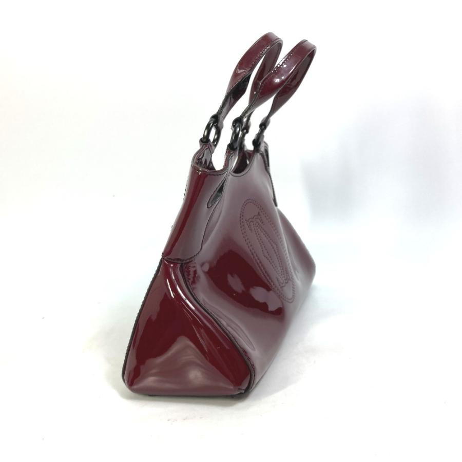 CARTIER カルティエ マルチェロ ドゥ カルティエ トートバッグ ハンドバッグ エナメル レッド レディース【中古】 | Cartier | 02