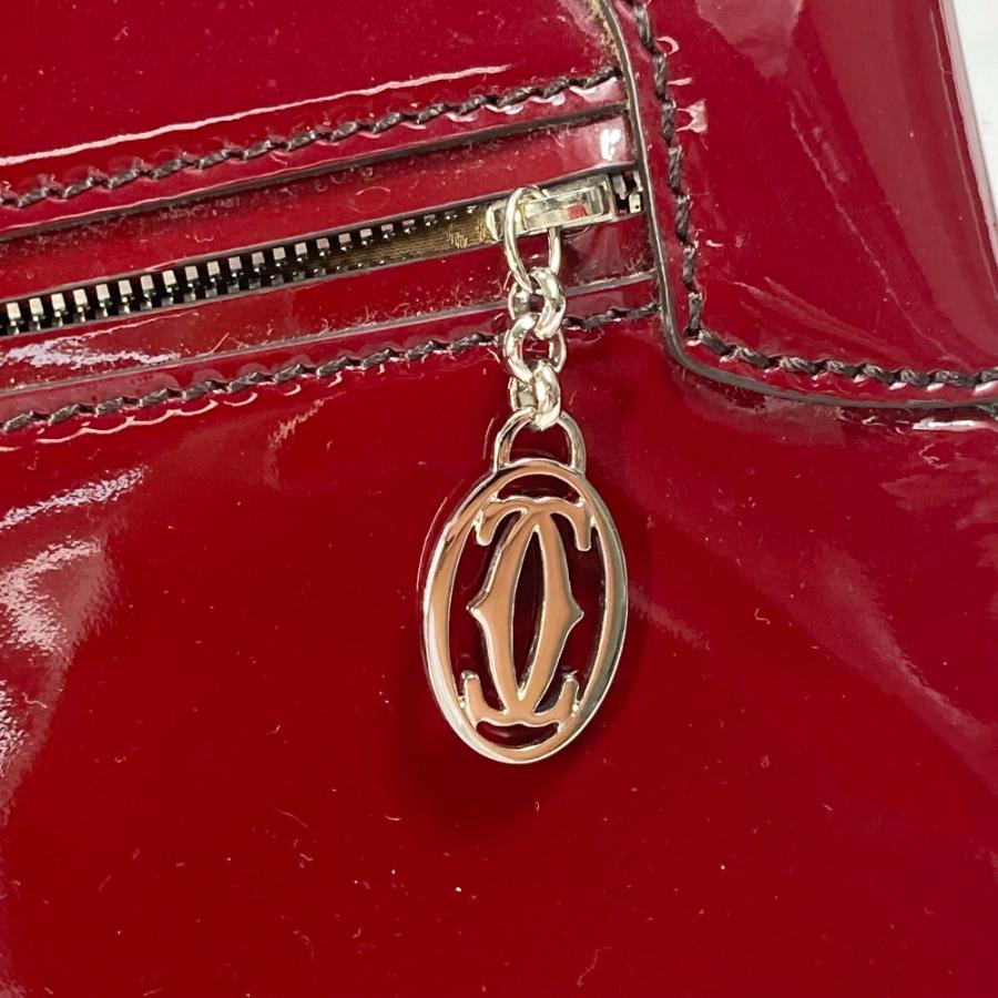 CARTIER カルティエ マルチェロ ドゥ カルティエ トートバッグ ハンドバッグ エナメル レッド レディース【中古】 | Cartier | 04