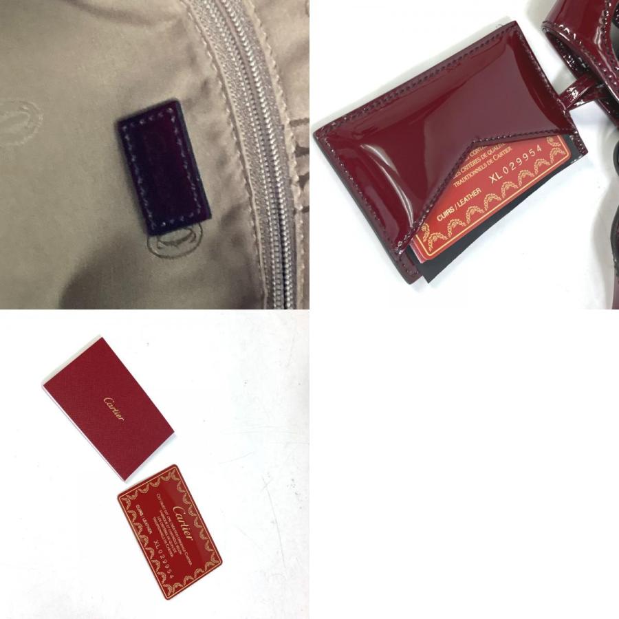 CARTIER カルティエ マルチェロ ドゥ カルティエ トートバッグ ハンドバッグ エナメル レッド レディース【中古】 | Cartier | 09