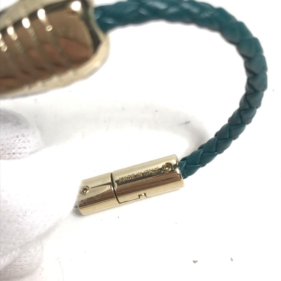 BVLGARI ブルガリ セルペンティ アクセサリー 革ブレス ブレスレット グリーン レディース【中古】 | BVLGARI | 05