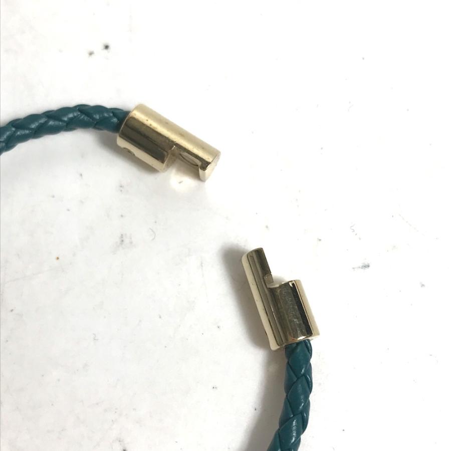 BVLGARI ブルガリ セルペンティ アクセサリー 革ブレス ブレスレット グリーン レディース【中古】 | BVLGARI | 07