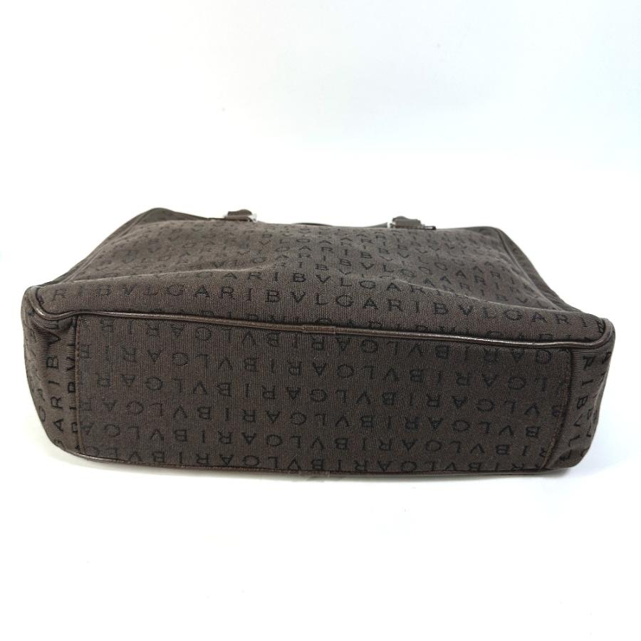 BVLGARI ブルガリ ハンドバッグ ロゴマニア ブリーフケース カバン ビジネスバッグ キャンバス ブラウン メンズ【中古】 | BVLGARI | 02