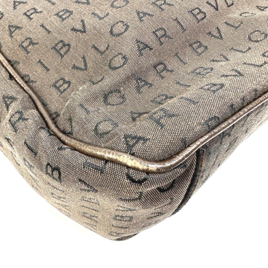 BVLGARI ブルガリ ハンドバッグ ロゴマニア ブリーフケース カバン ビジネスバッグ キャンバス ブラウン メンズ【中古】 | BVLGARI | 07