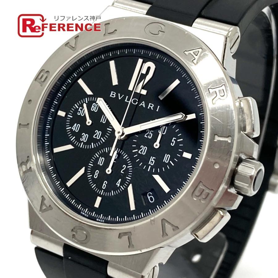 BVLGARI ブルガリ DG41SCH  ディアゴノ ヴェロチッシモ  クロノグラフ 自動巻き  腕時計 SS シルバー メンズ【中古】 | BVLGARI