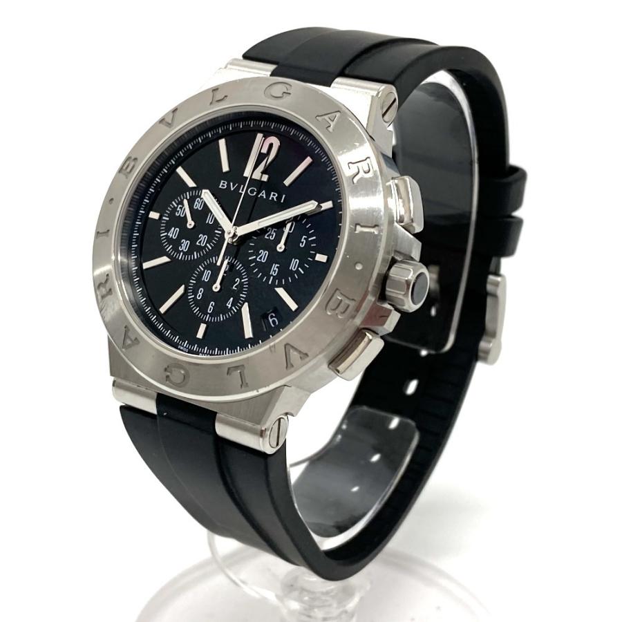 BVLGARI ブルガリ DG41SCH  ディアゴノ ヴェロチッシモ  クロノグラフ 自動巻き  腕時計 SS シルバー メンズ【中古】 | BVLGARI | 01