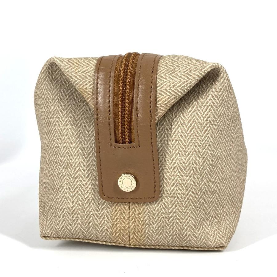 BVLGARI ブルガリ S.Bulgari ロゴ ポーチ セカンドバッグ ベージュ ユニセックス【中古】 | BVLGARI | 02