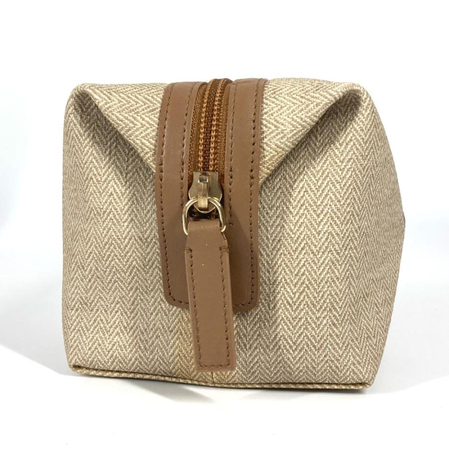 BVLGARI ブルガリ S.Bulgari ロゴ ポーチ セカンドバッグ ベージュ ユニセックス【中古】 | BVLGARI | 03