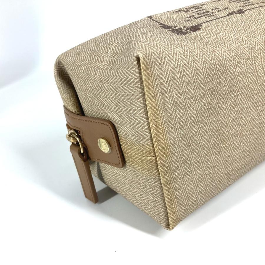 BVLGARI ブルガリ S.Bulgari ロゴ ポーチ セカンドバッグ ベージュ ユニセックス【中古】 | BVLGARI | 06