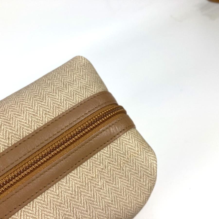 BVLGARI ブルガリ S.Bulgari ロゴ ポーチ セカンドバッグ ベージュ ユニセックス【中古】 | BVLGARI | 08