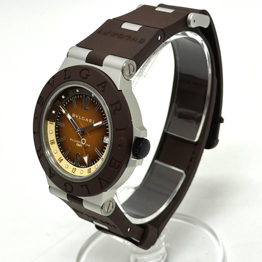 未使用 BVLGARI ブルガリ BB 40 AT アルミニウム GMT フェンダー 世界限定1200本 自動巻き 腕時計 ブラウン メンズ【中古】 | BVLGARI | 01
