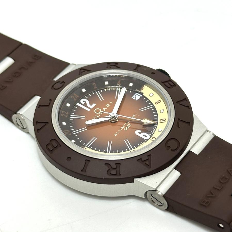 未使用 BVLGARI ブルガリ BB 40 AT アルミニウム GMT フェンダー 世界限定1200本 自動巻き 腕時計 ブラウン メンズ【中古】 | BVLGARI | 08