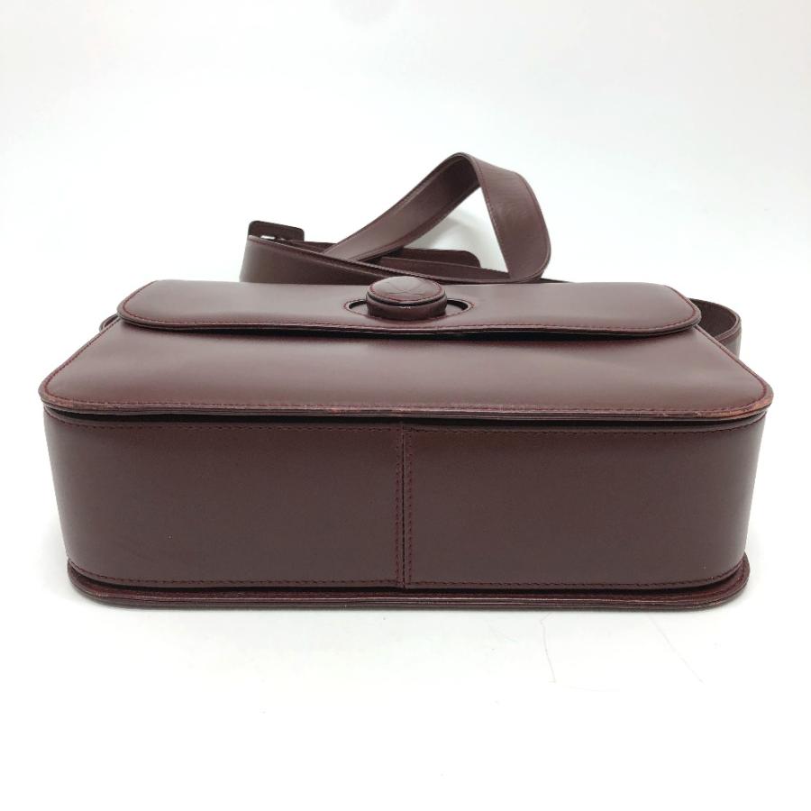 CARTIER カルティエ 斜め掛け マストライン カバン ショルダーバッグ レザー ワインレッド レディース【中古】 | Cartier | 03