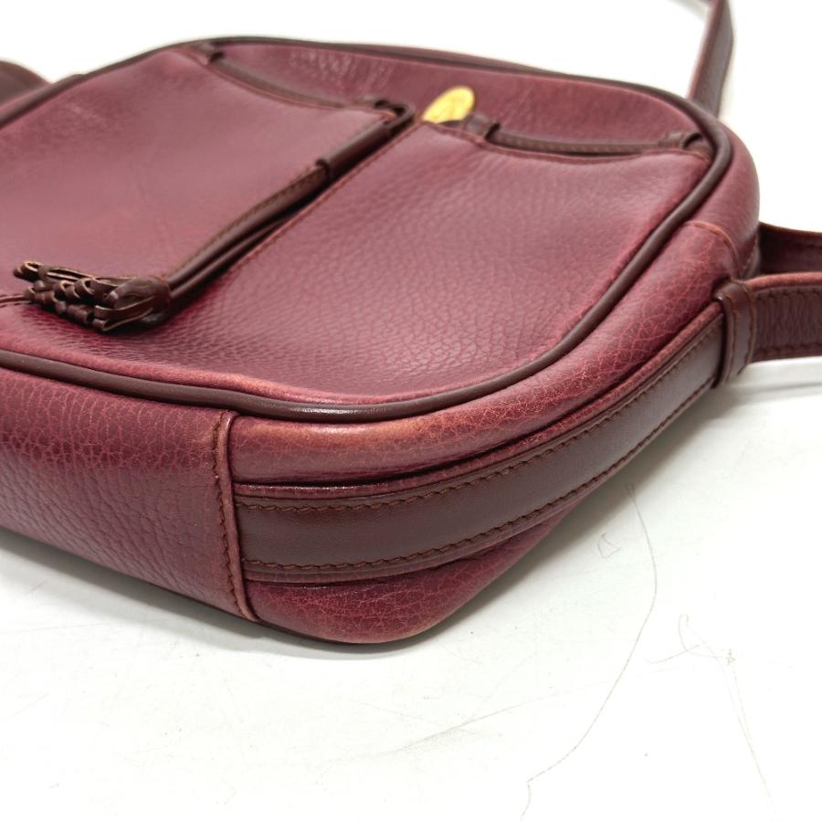 CARTIER カルティエ マストライン カバン ショルダーバッグ レザー ワインレッド レディース【中古】 | Cartier | 03