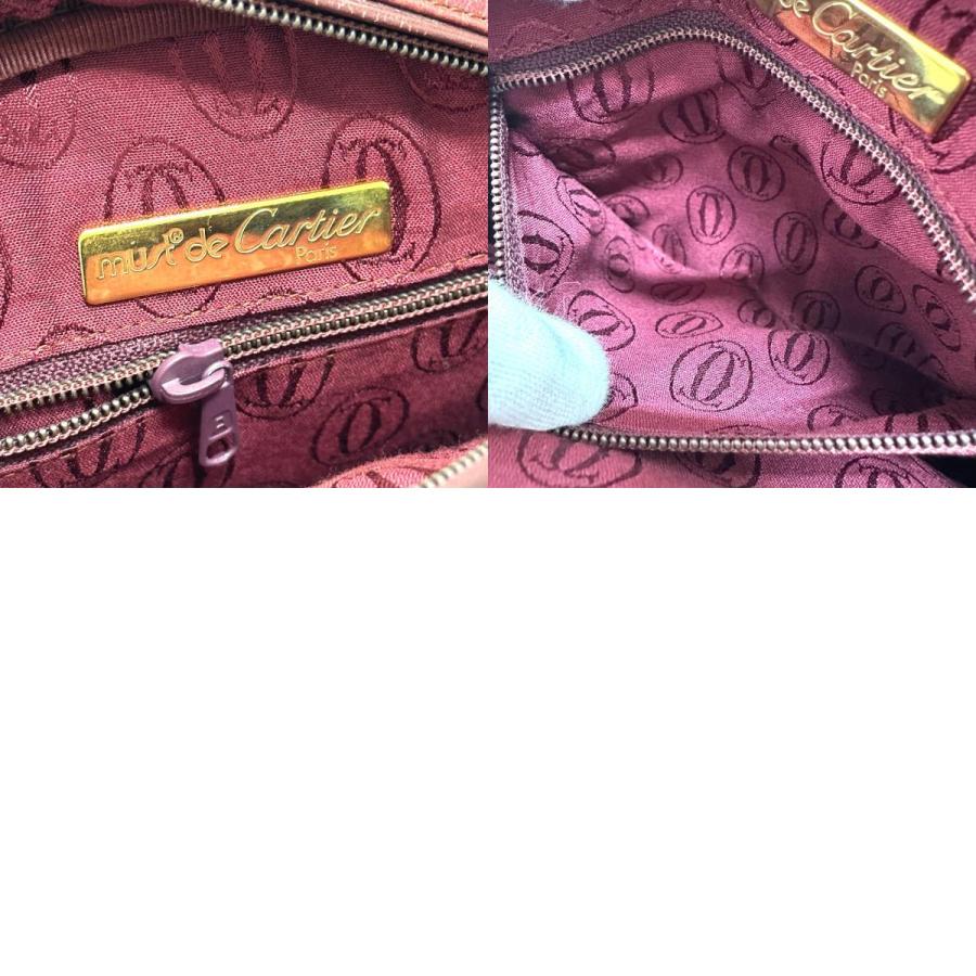 CARTIER カルティエ マストライン カバン ショルダーバッグ レザー ワインレッド レディース【中古】 | Cartier | 07