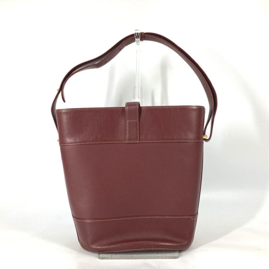 CARTIER カルティエ マストライン バケツ型 カバン 肩掛け ショルダーバッグ ワインレッド レディース【中古】 | Cartier | 01