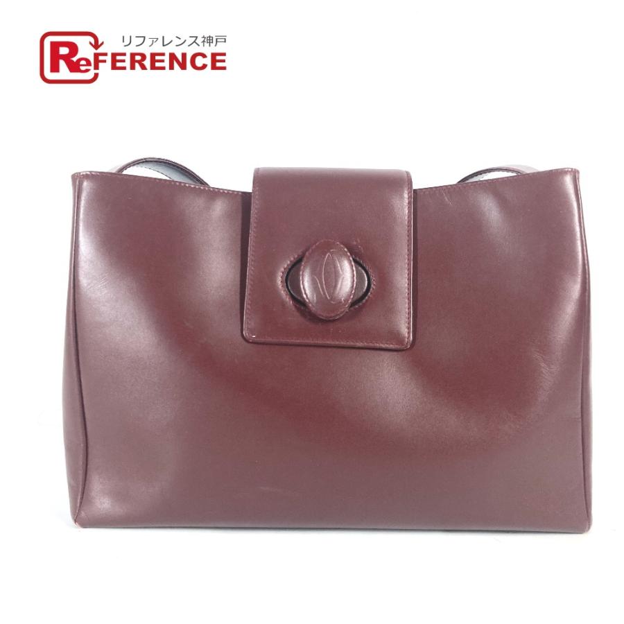 カルティエ ワインレッド ハンドバッグ Cartier カルティエ トリニティ ハンドバッグ トートバッグ