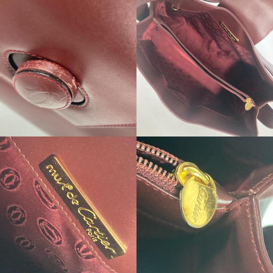 CARTIER カルティエ マストライン カバン 斜め掛け ショルダーバッグ ワインレッド レディース【中古】 | Cartier | 08
