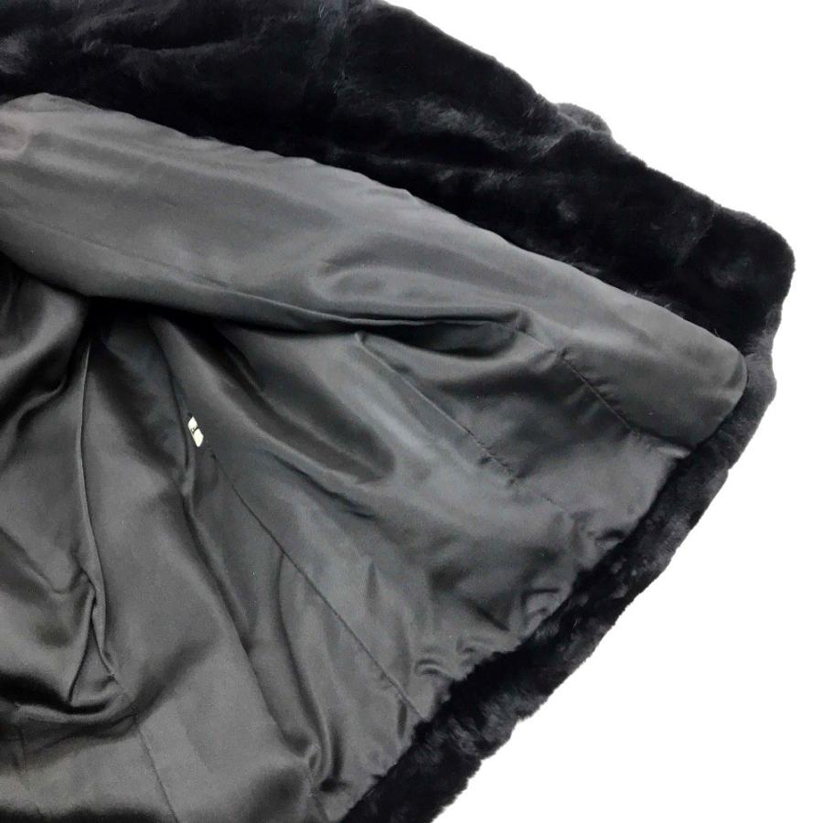 no brand ノーブランド ショートコート ジャケット KK 毛皮 ファーコート シェアードミンク レディース ブラック |  | 04