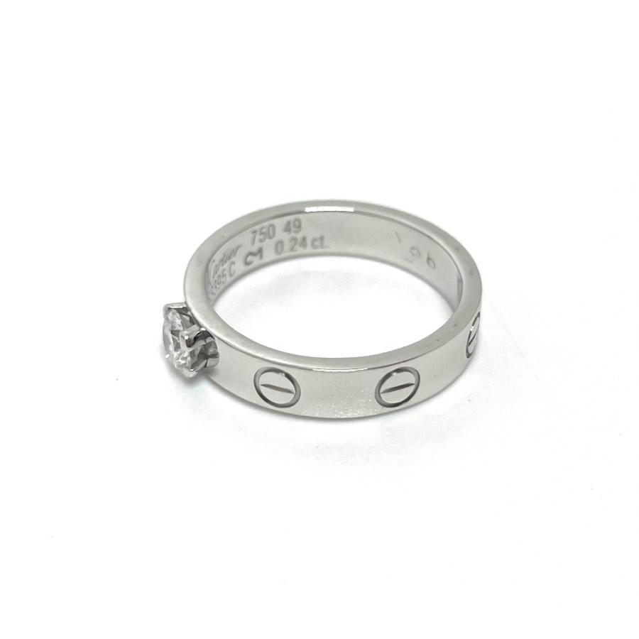 CARTIER カルティエ ミニラブリング ソリテール 1P ダイヤ リング・指輪 K18WG ホワイトゴールド レディース【中古】 | Cartier | 04