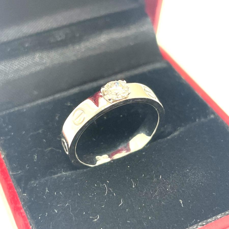 CARTIER カルティエ ミニラブリング ソリテール 1P ダイヤ リング・指輪 K18WG ホワイトゴールド レディース【中古】 | Cartier | 06