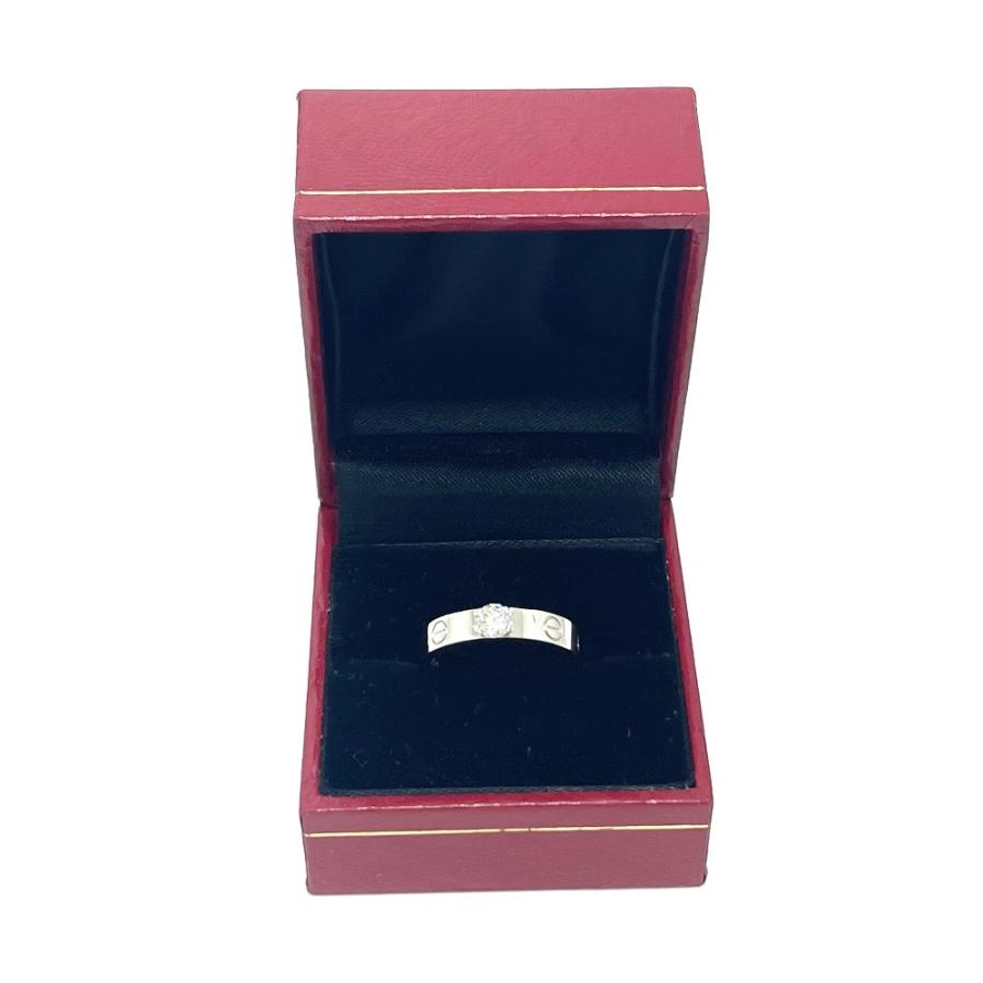 CARTIER カルティエ ミニラブリング ソリテール 1P ダイヤ リング・指輪 K18WG ホワイトゴールド レディース【中古】 | Cartier | 08