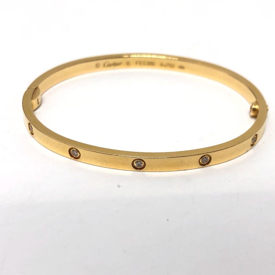 CARTIER カルティエ ラブブレス スモール 10P フルダイヤ 新型 ブレスレット ゴールド レディース【中古】 | Cartier | 01