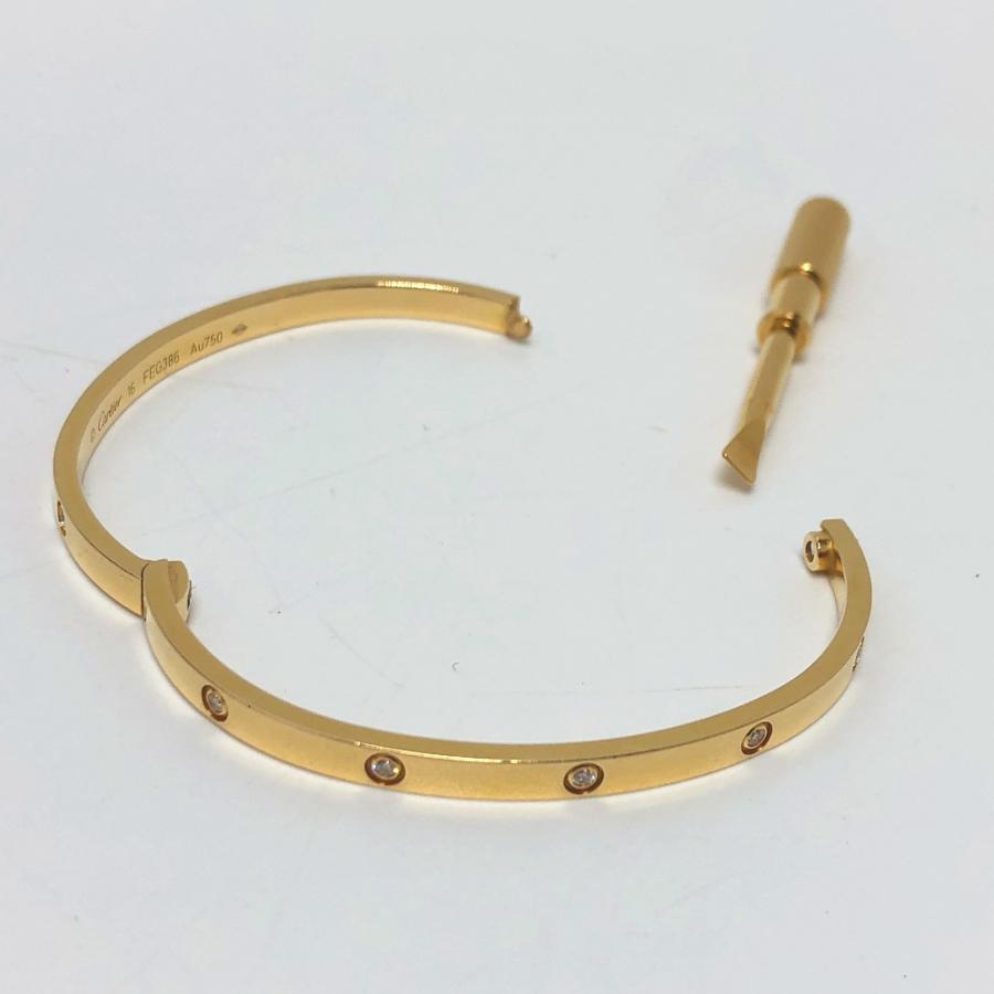CARTIER カルティエ ラブブレス スモール 10P フルダイヤ 新型 ブレスレット ゴールド レディース【中古】 | Cartier | 06