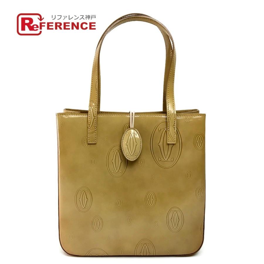 Cartier カルティエ L ハッピーバースデイ 2cモチーフ ハンドバッグ ベージュ系 レディース 中古 4677 6261 53 リファレンス コレクション 通販 Yahoo ショッピング