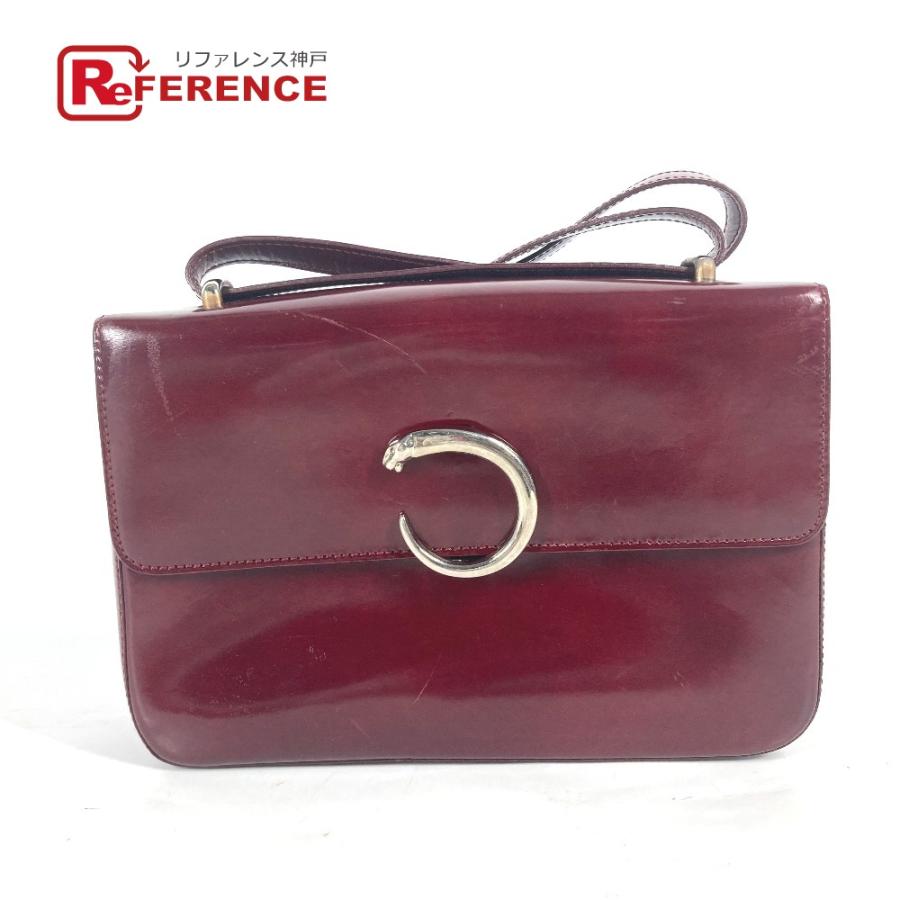 CARTIER カルティエ パンテール 斜め掛け カバン ショルダーバッグ レッド レディース【中古】 | Cartier