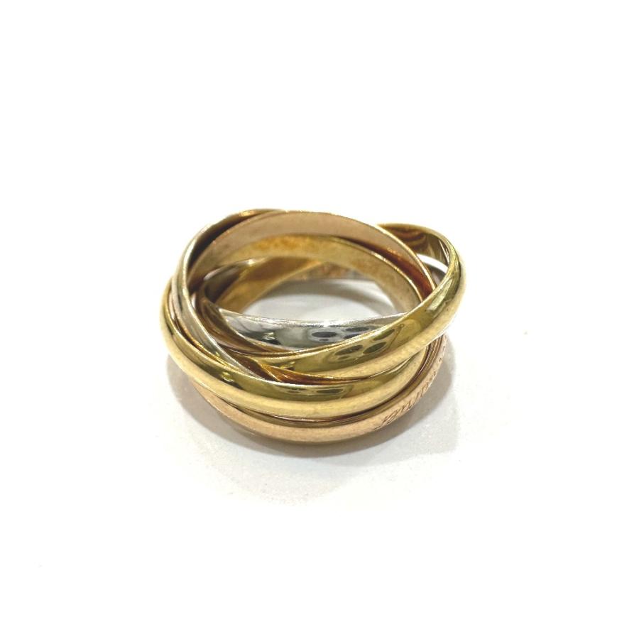 CARTIER カルティエ K18トリニティ 5連 アクセサリー スリーカラー ゴールド リング・指輪 ゴールド×PGゴールド×WGゴールド【中古】 | Cartier | 02
