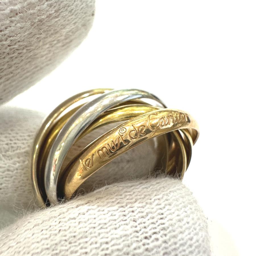 CARTIER カルティエ K18トリニティ 5連 アクセサリー スリーカラー ゴールド リング・指輪 ゴールド×PGゴールド×WGゴールド【中古】 | Cartier | 04