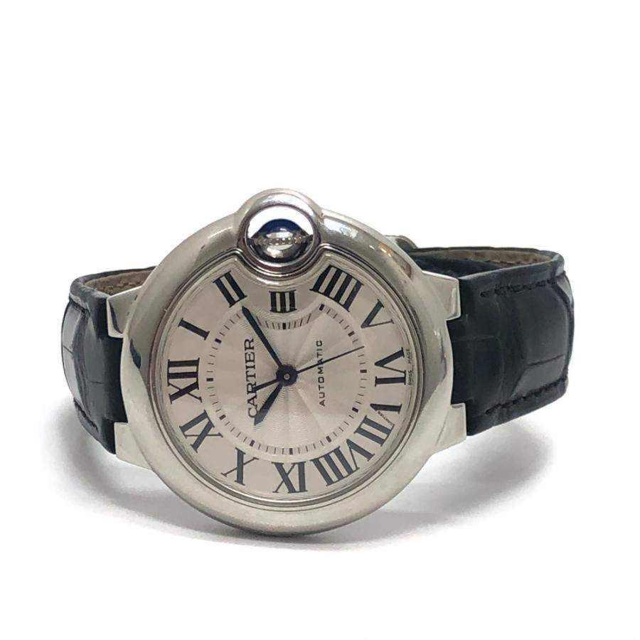 美品 CARTIER カルティエ W6920085 バロンブルー 33mm 自動巻き ウォッチ 腕時計 シルバー レディース【中古】 | Cartier | 01
