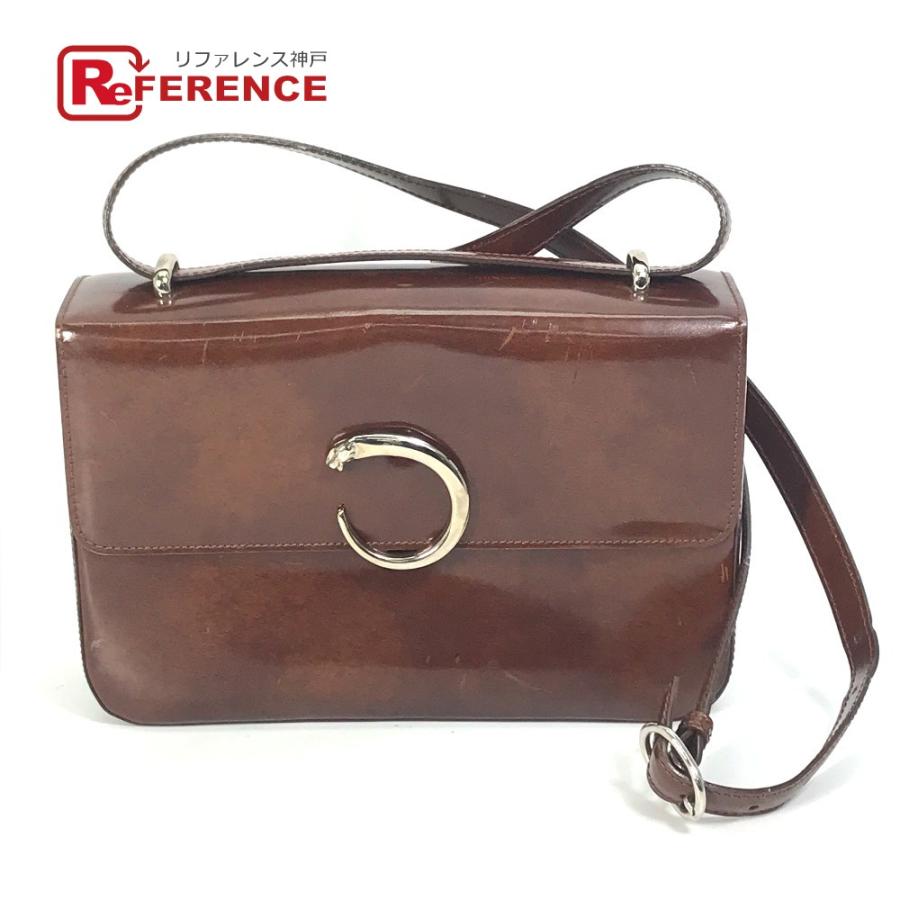 CARTIER カルティエ パンサー パンテール 斜め掛け ポシェット カバン ショルダーバッグ ブラウン レディース【中古】 | Cartier