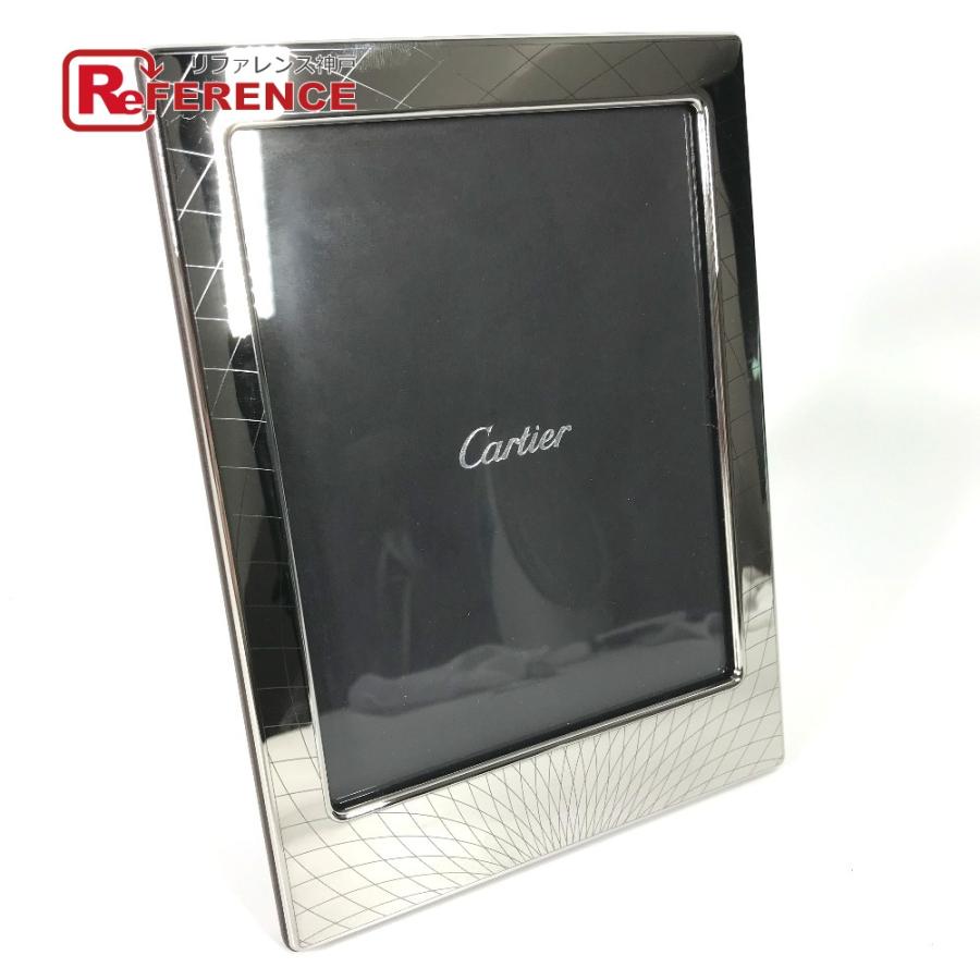 未使用 CARTIER カルティエ ロゴ 写真立て  インテリア フォトフレーム シルバー レディース【中古】 | Cartier