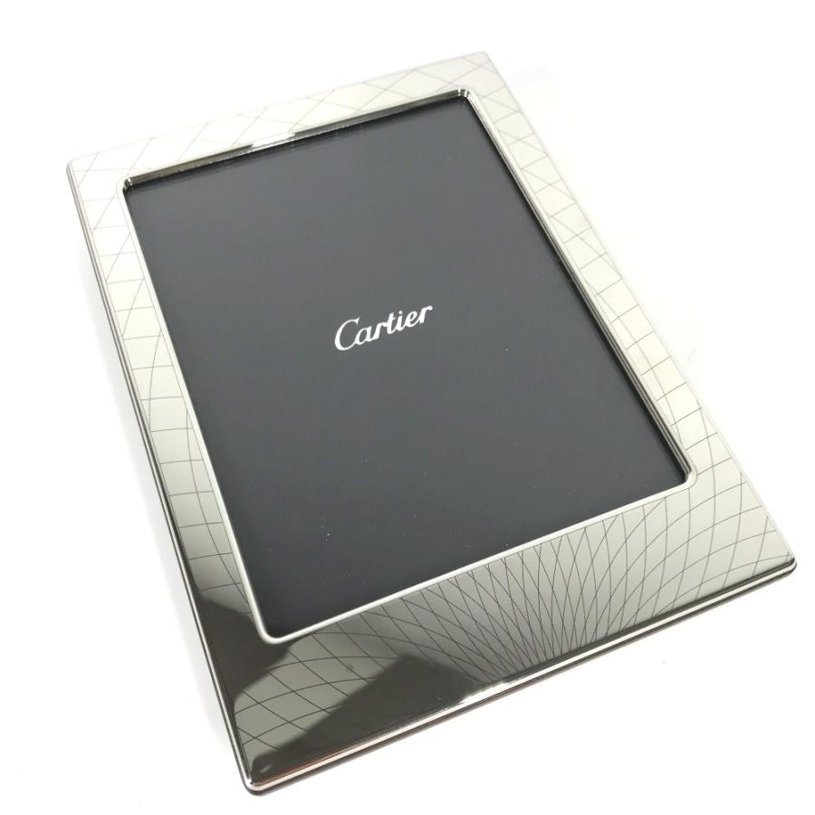 未使用 CARTIER カルティエ ロゴ 写真立て  インテリア フォトフレーム シルバー レディース【中古】 | Cartier | 02