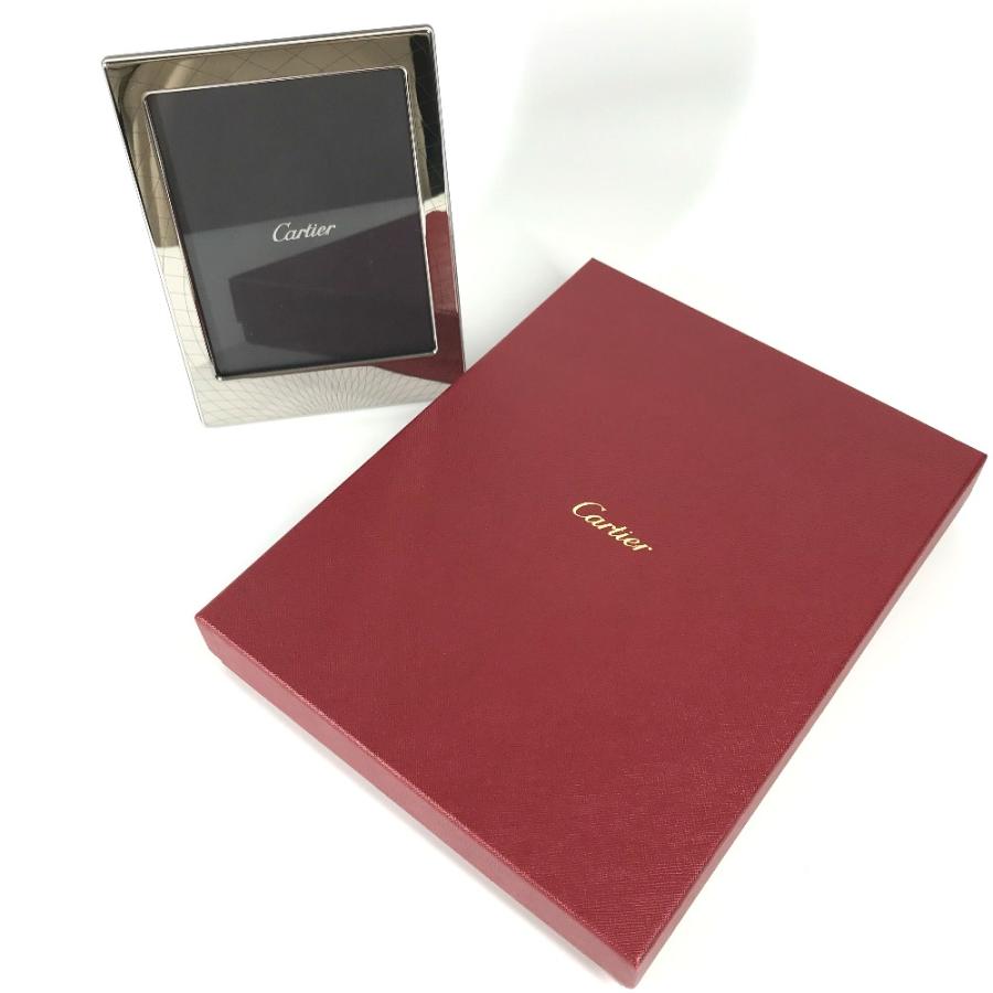 未使用 CARTIER カルティエ ロゴ 写真立て  インテリア フォトフレーム シルバー レディース【中古】 | Cartier | 05