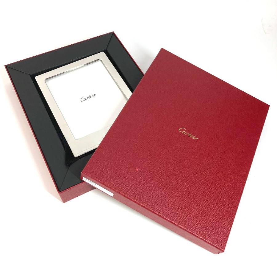 未使用 CARTIER カルティエ ロゴ パンテール 豹 ヒョウ 写真立て フォトスタンド インテリア フォトフレーム シルバー【中古】 | Cartier | 05