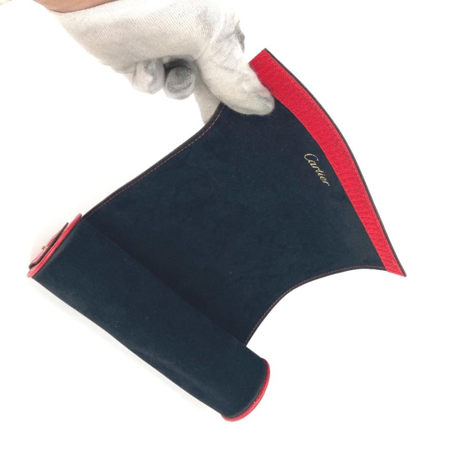 CARTIER カルティエ ウォッチケース 時計収納 時計ケース  ポーチ レッド メンズ【中古】 | Cartier | 09