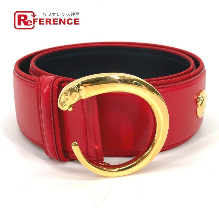 美品 CARTIER カルティエ パンテール ベルト レッド レディース【中古】 | Cartier