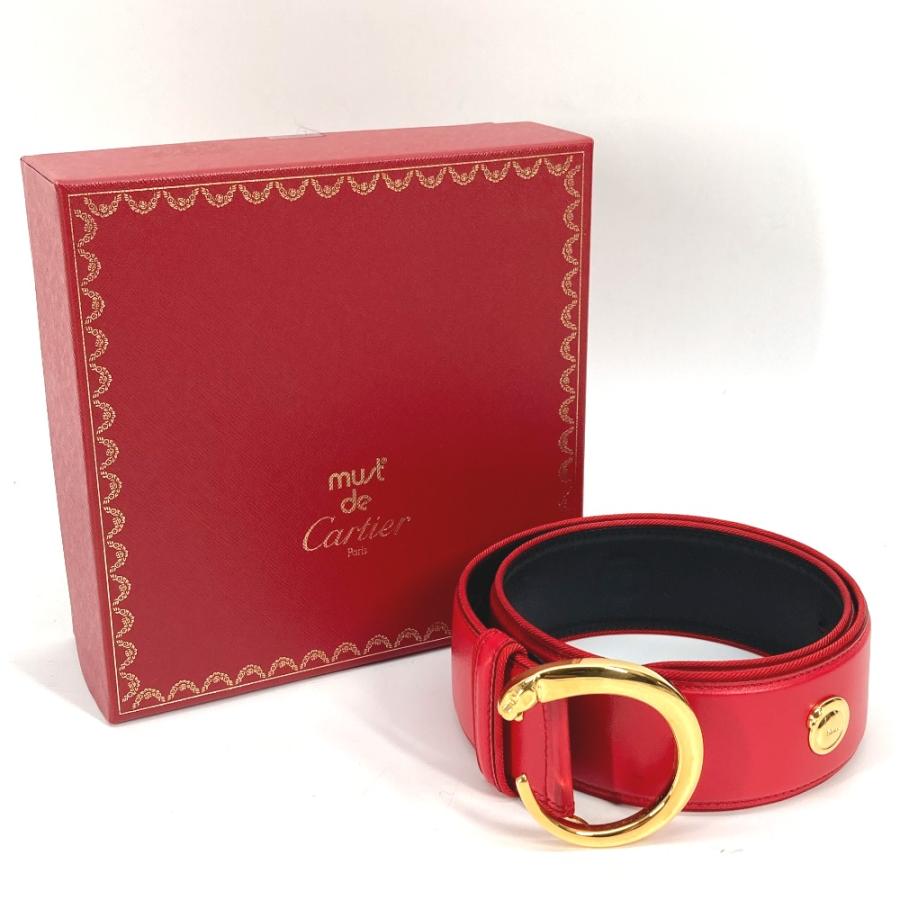 美品 CARTIER カルティエ パンテール ベルト レッド レディース【中古】 | Cartier | 01
