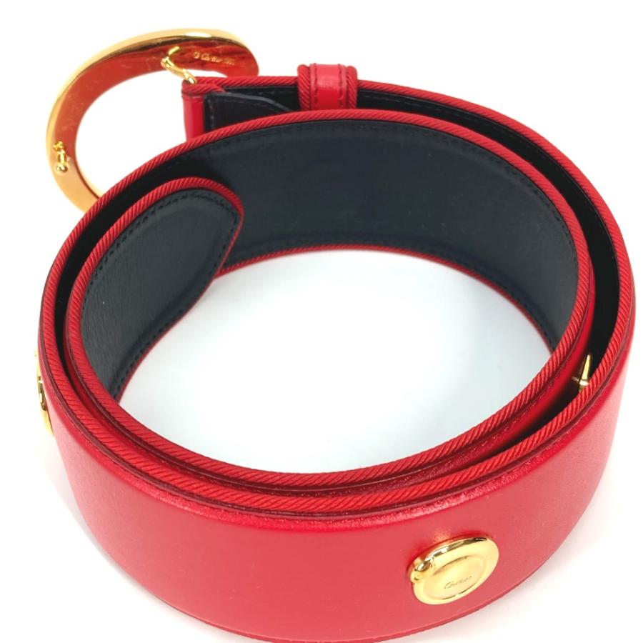 美品 CARTIER カルティエ パンテール ベルト レッド レディース【中古】 | Cartier | 03