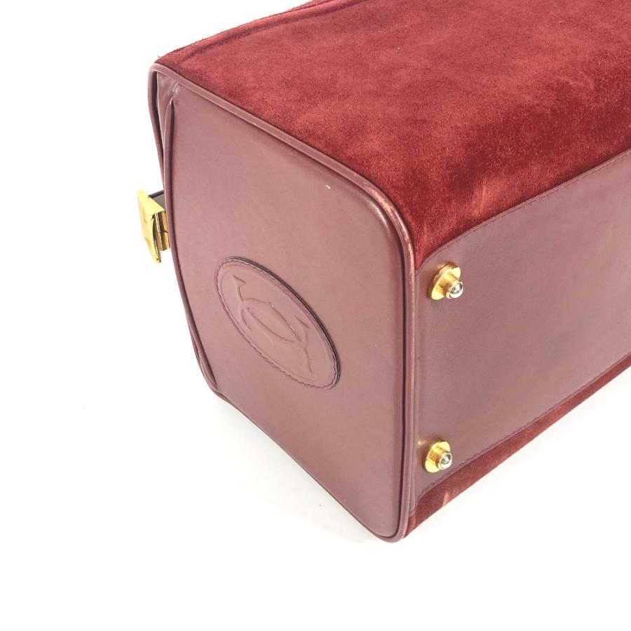 CARTIER カルティエ マストライン 大 ドクターバッグ ボックス BOX　お医者さんバッグ ハンドバッグ ワインレッド レディース【中古】 | Cartier | 06