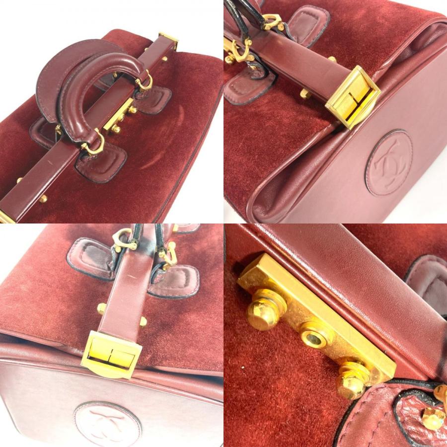 CARTIER カルティエ マストライン 大 ドクターバッグ ボックス BOX　お医者さんバッグ ハンドバッグ ワインレッド レディース【中古】 | Cartier | 07