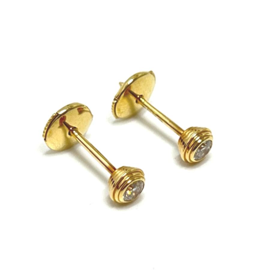 美品 CARTIER カルティエ ダムールSM ディアマン レジェ 2Pダイヤ 直径  