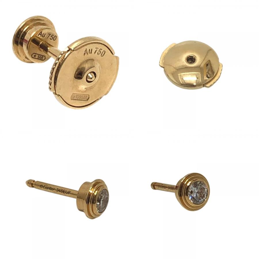 新品同様 CARTIER カルティエ ダムールMM ディアマン レジェ 2Pダイヤ アクセサリー ジュエリー ピアス ゴールド レディース【中古】 | Cartier | 08