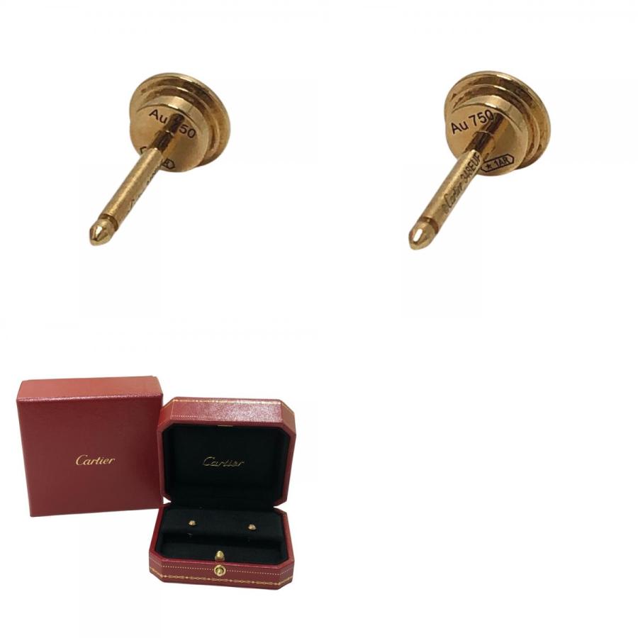 新品同様 CARTIER カルティエ ダムールMM ディアマン レジェ 2Pダイヤ アクセサリー ジュエリー ピアス ゴールド レディース【中古】 | Cartier | 09