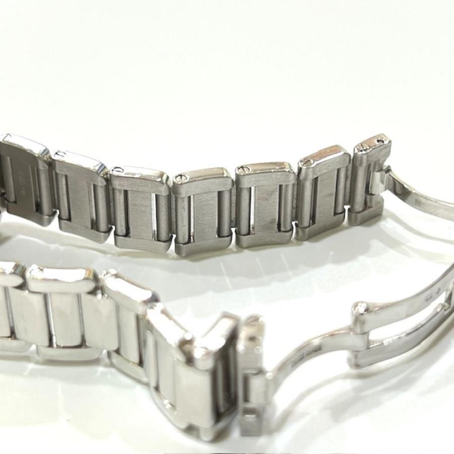 CARTIER カルティエ WT100008 K18WG タンク アングレーズ SM ダイヤベゼル クォーツ 腕時計 シルバー レディース【中古】 | Cartier | 06
